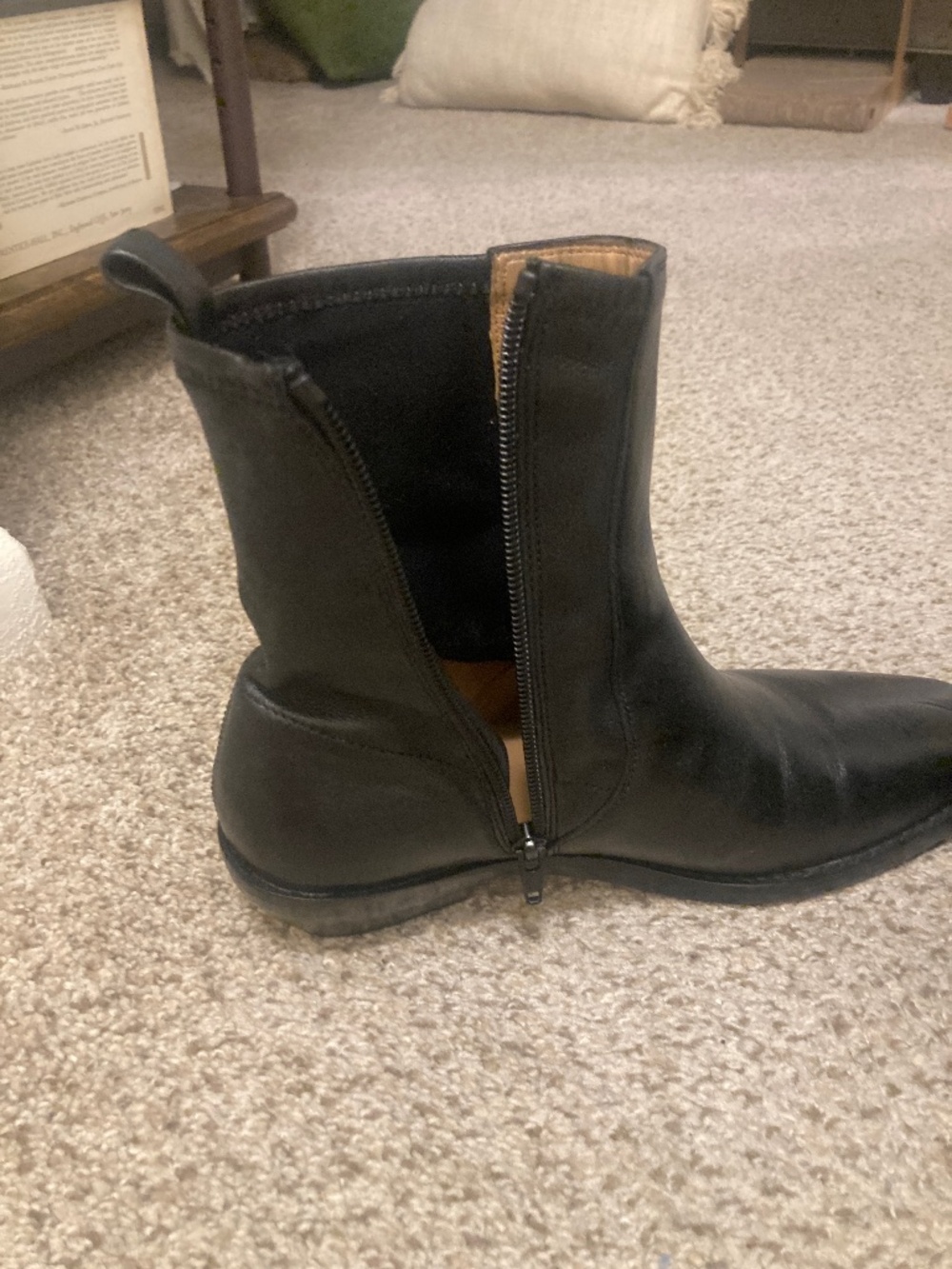 Black madewell idris ankle boots size 8